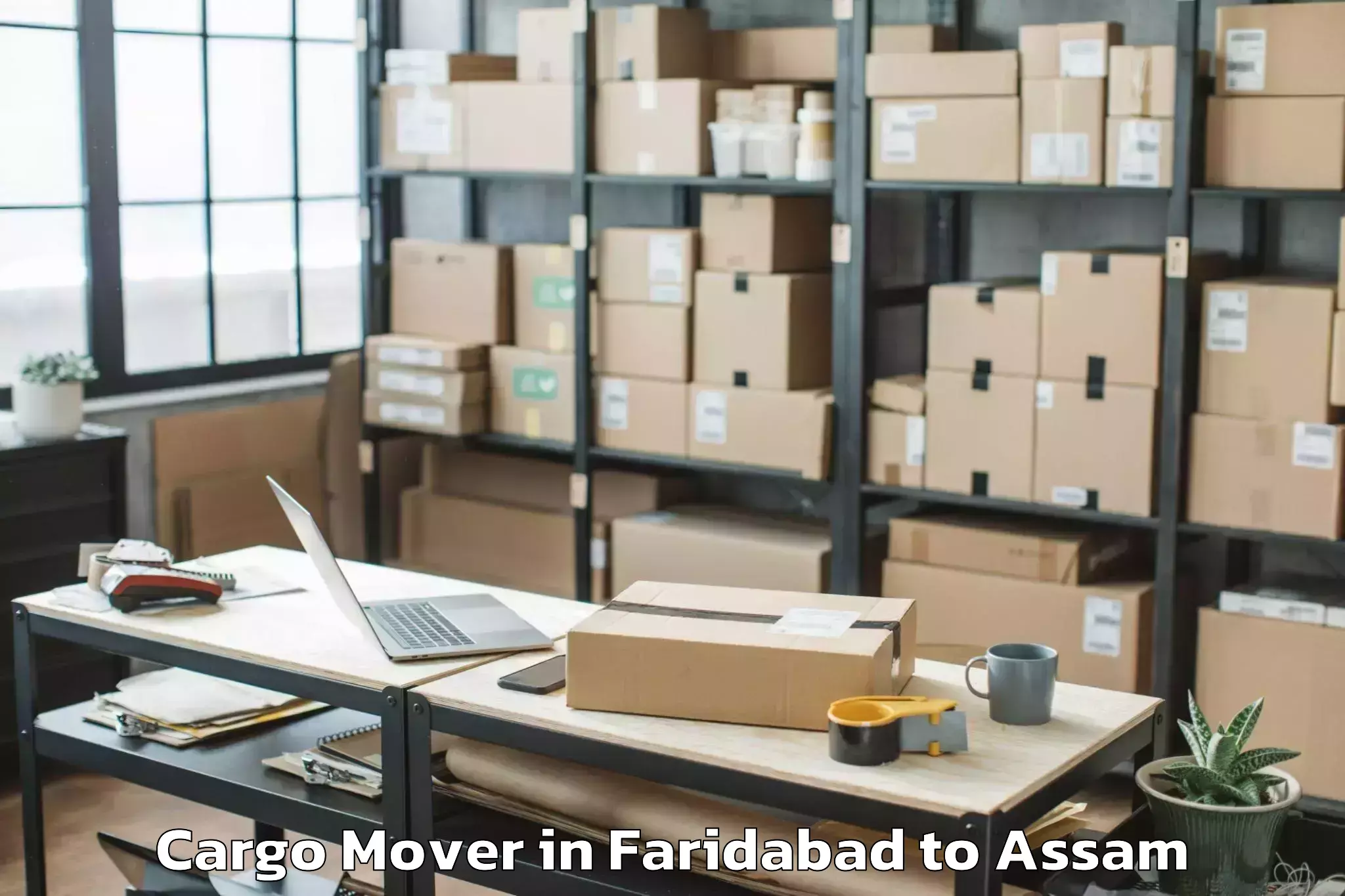 Trusted Faridabad to Golokganj Pt Cargo Mover